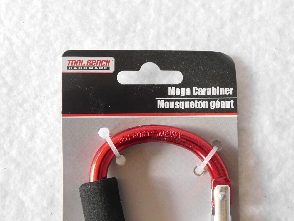 Tool Bench Hardware Red Mega Carabiner New