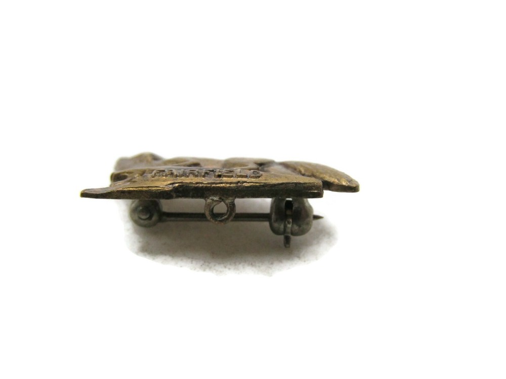 Fairfield Lettered Fox Pin Gold Tone