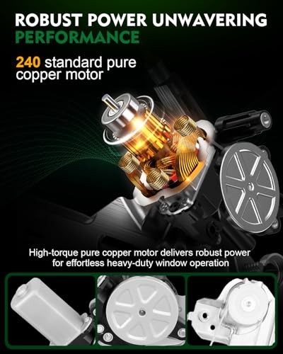 Front Left Power Window Regulator with Motor for:-Honda Front Left Driver Side