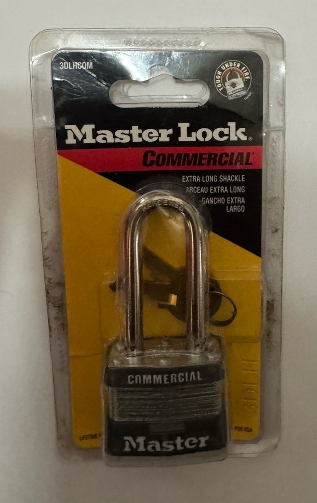 Master Lock Commercial Extra Long Shackle 3DLHCOM Padlock