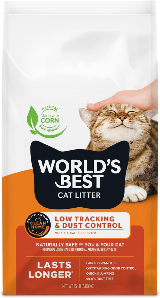Low Tracking & Dust Control Multiple Cat Unscented 15-Pounds - Natural Ingredien