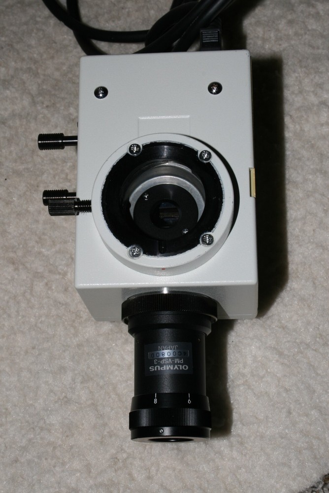 OLYMPUS MICROSCOPE CAMERA ATTACHMENT PM-PB20 W. Olympus Eyepiece ,Adapter, Cable