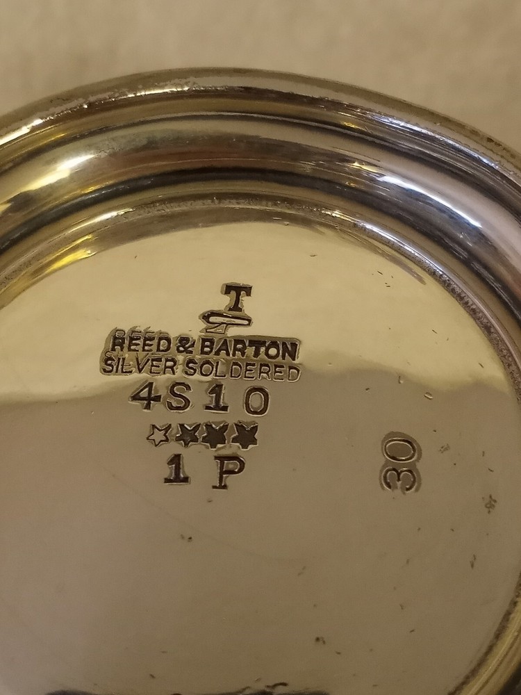 Reed & Barton 1p Lidded Silver Plated Creamer #30
