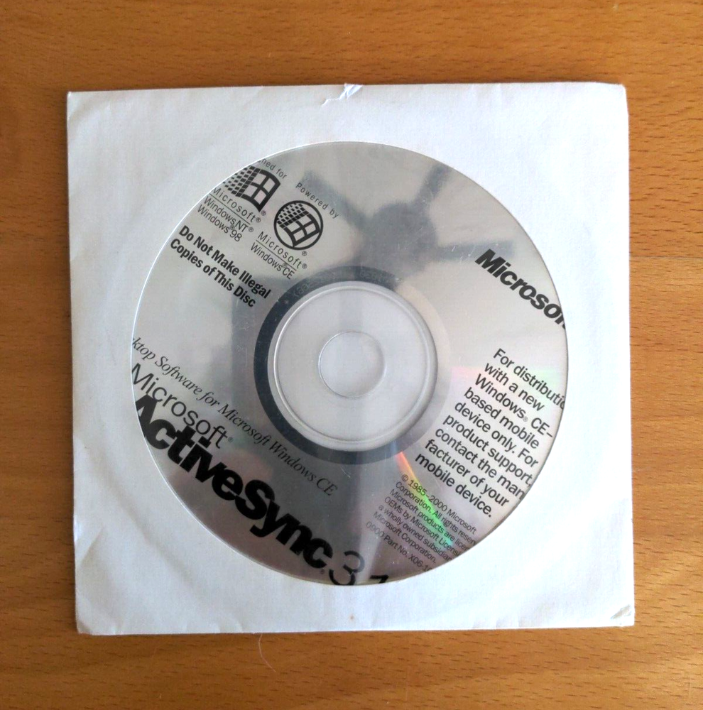 Microsoft ActiveSync 3.1 for Microsoft Windows NT, 98, & CE-based Mobile Device