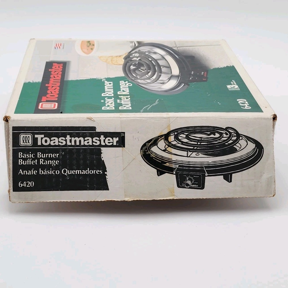 Vintage Toastmaster Basic Burner Buffet Range #6420 Single Electric Stove In Box