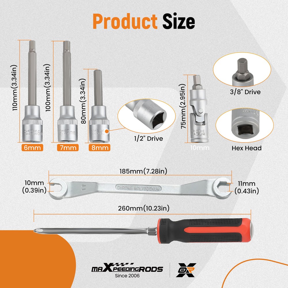 15PC Brake Tool Kit Drum & Disc with Brake Spring Pliers Compressor Puller