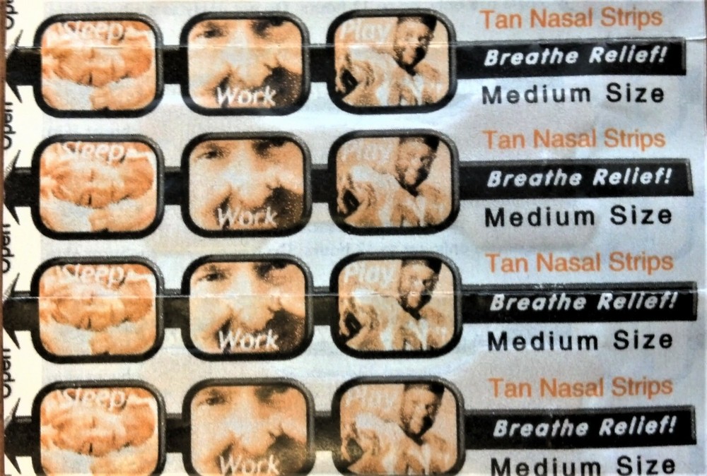 SLEEP-WORK-PLAY MEDIUM SIZE Tan Nasal Strips - 500 Pieces