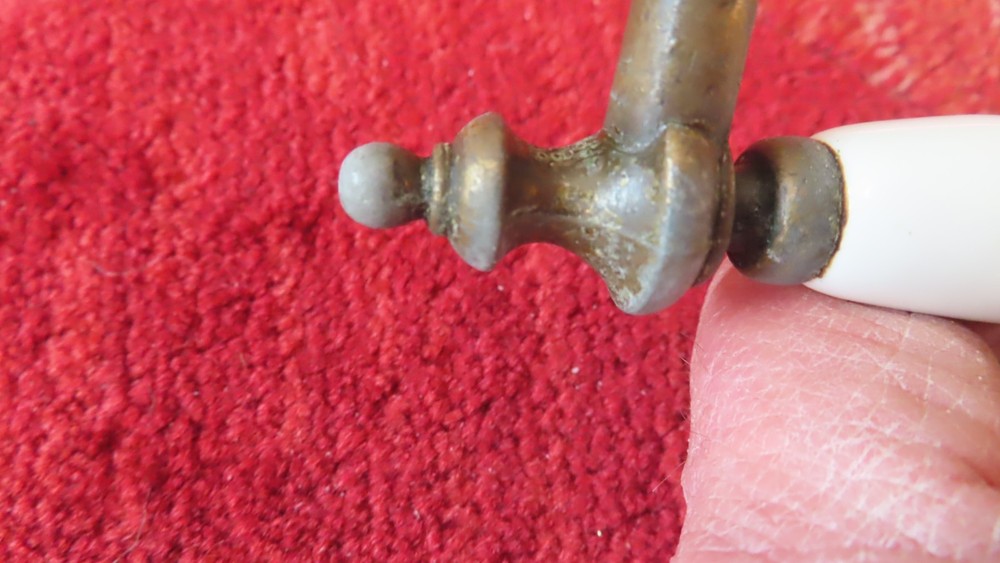 Floral print porcelain Drawer Pull drawer handle