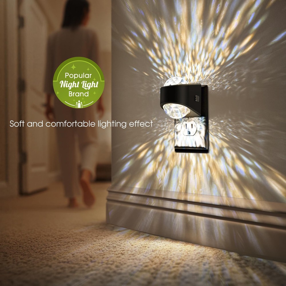 Night Light, Night Lights Plug into Wall, LED Projector Night Light, Soft Whi...