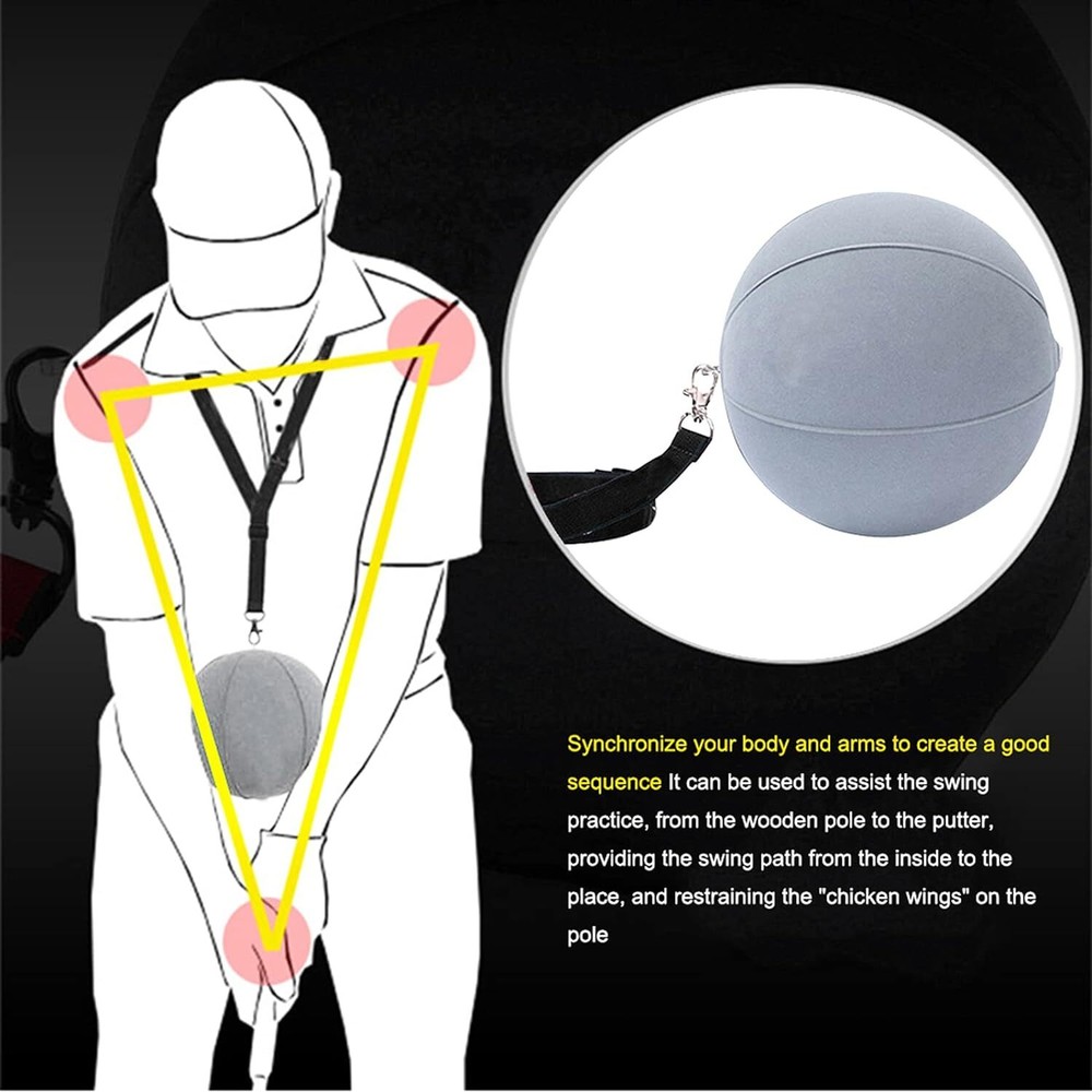 Smart Impact Ball Golf Swing Trainer Aid Practice Posture Correction Training US