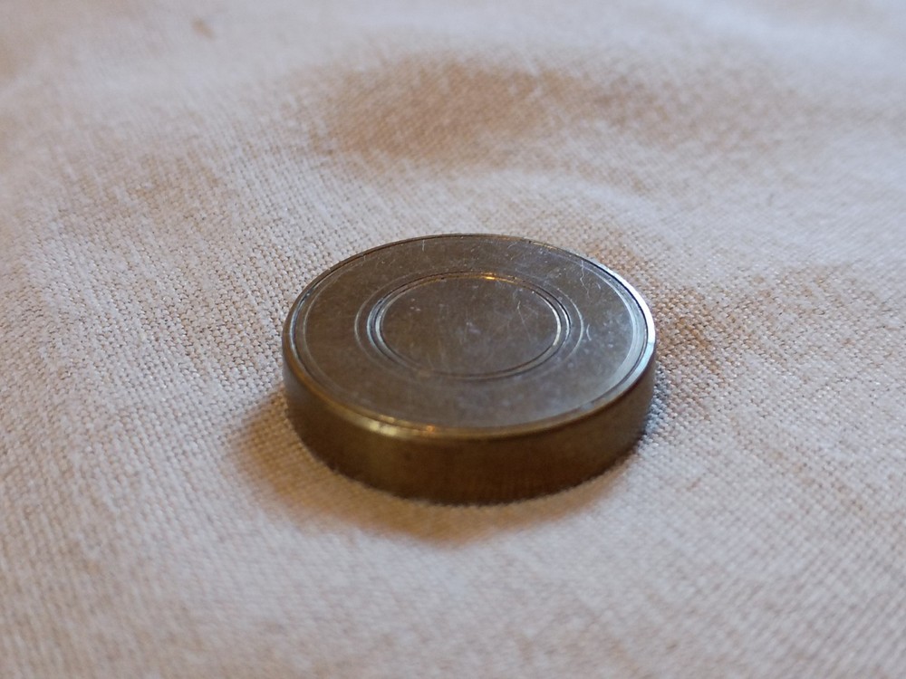 Antique Victorian Hand Held Brass Monogram Seal.