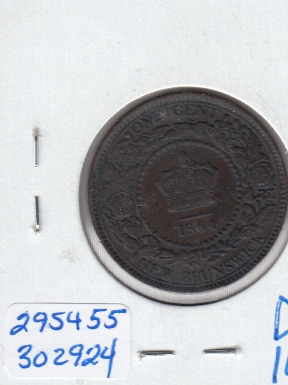 1864 New Brunswick Large Cent