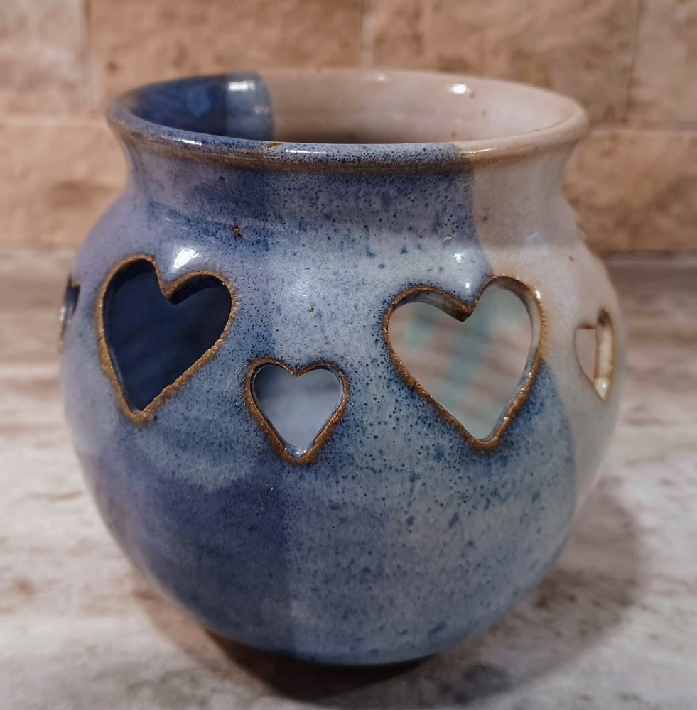 Cunningham Pottery Candle Holder 3  5/8"