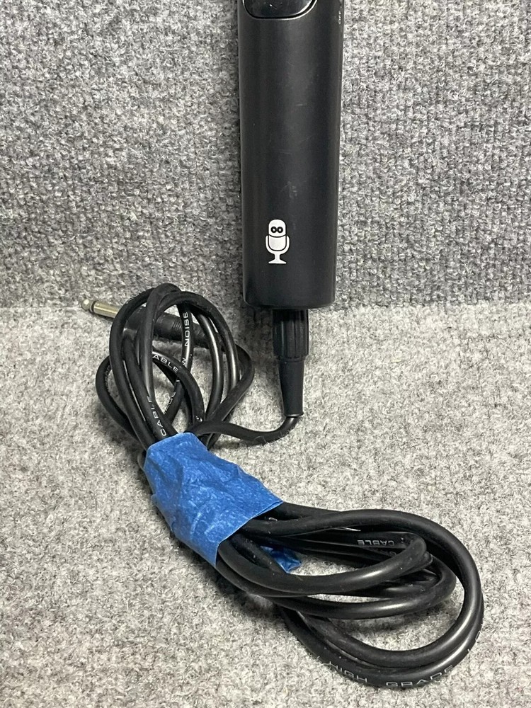 Singing Machine Karaoke Microphone Pair 🎤 Wired Handheld Black Color