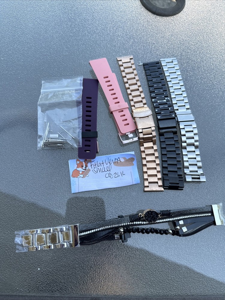 Used OEM Original Fitbit Versa Bands Small And Adjustable  Sizes