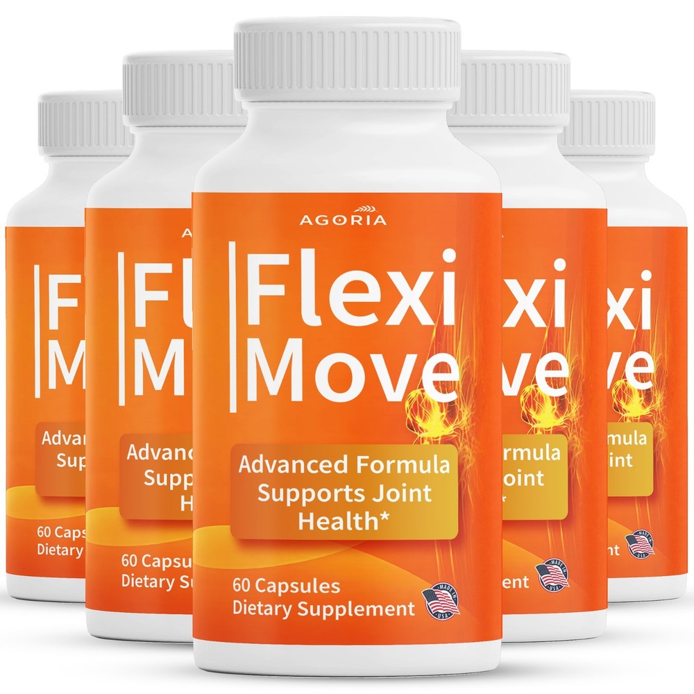(5 Pack) Flexi Move Joint Support Advanced Formula Supplement FlexiMove Capsules