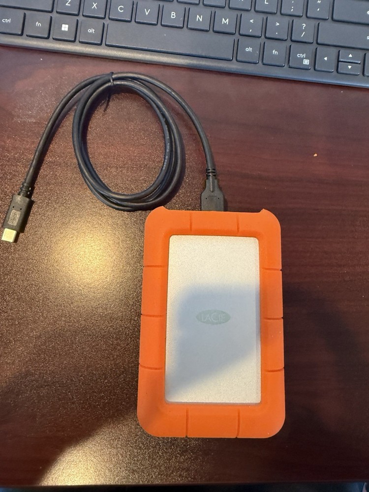LaCie Rugged External Drive USB Interface Rugged Orange/Silver 5TB