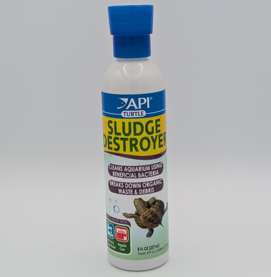 API Turtle Sludge Destroyer 8 fl oz Breaks Down Organic Waste & Debris Exp 2030