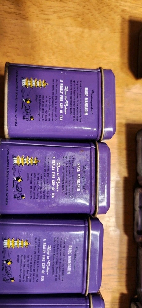 John Wagner & Sons Vintage Tea Cans