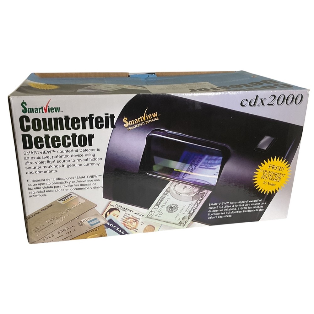 Counterfeit Detector cdx2000 by SMARTVIEW + Counterfeit Detector Pen