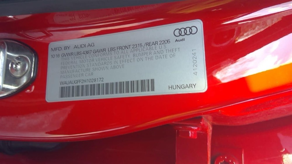 Used Headrest fits: 2017 Audi A3 Grade A