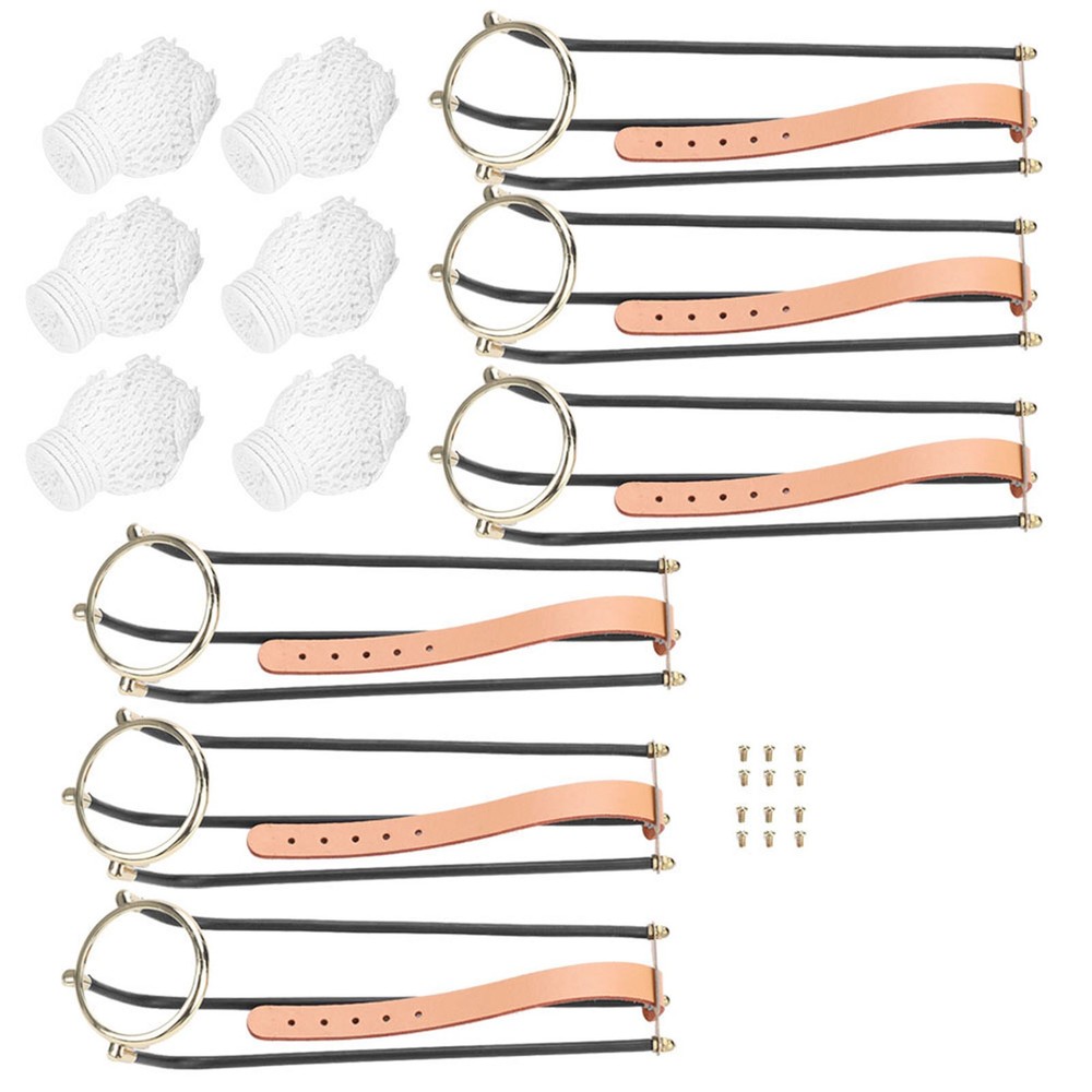 6pcs Standard Snooker Billiard Table Solid Empire Rail With Net Pockets Set