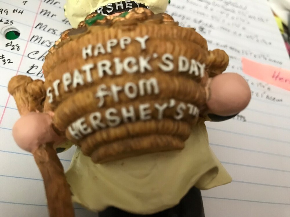 Hersheys Happy St. Patrick's Day From Hershey's Statue #8912 