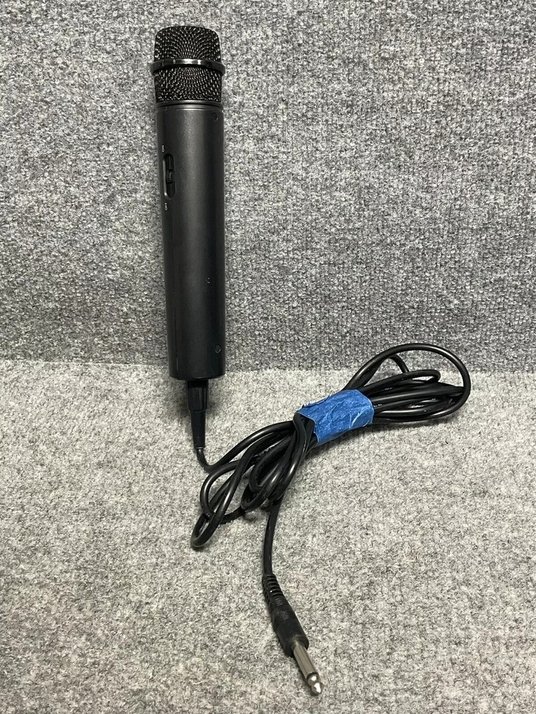 Singing Machine Karaoke Microphone Pair 🎤 Wired Handheld Black Color