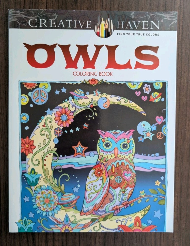Intricate advanced Coloring Book ~ OWLS ~ New.