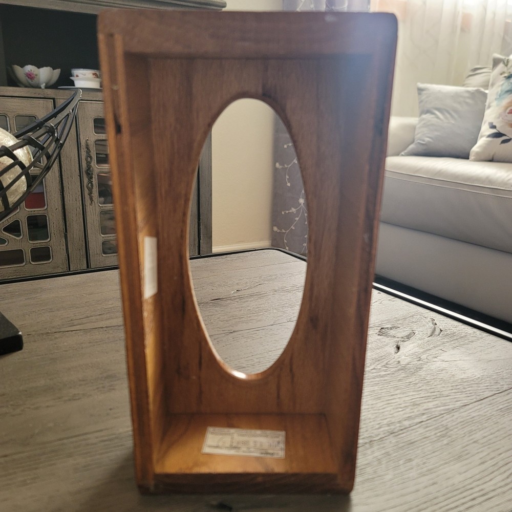 Vintage Oak Tissue Box Cover Dispenser Solid Wood Rectangle Rustic Farmhouse