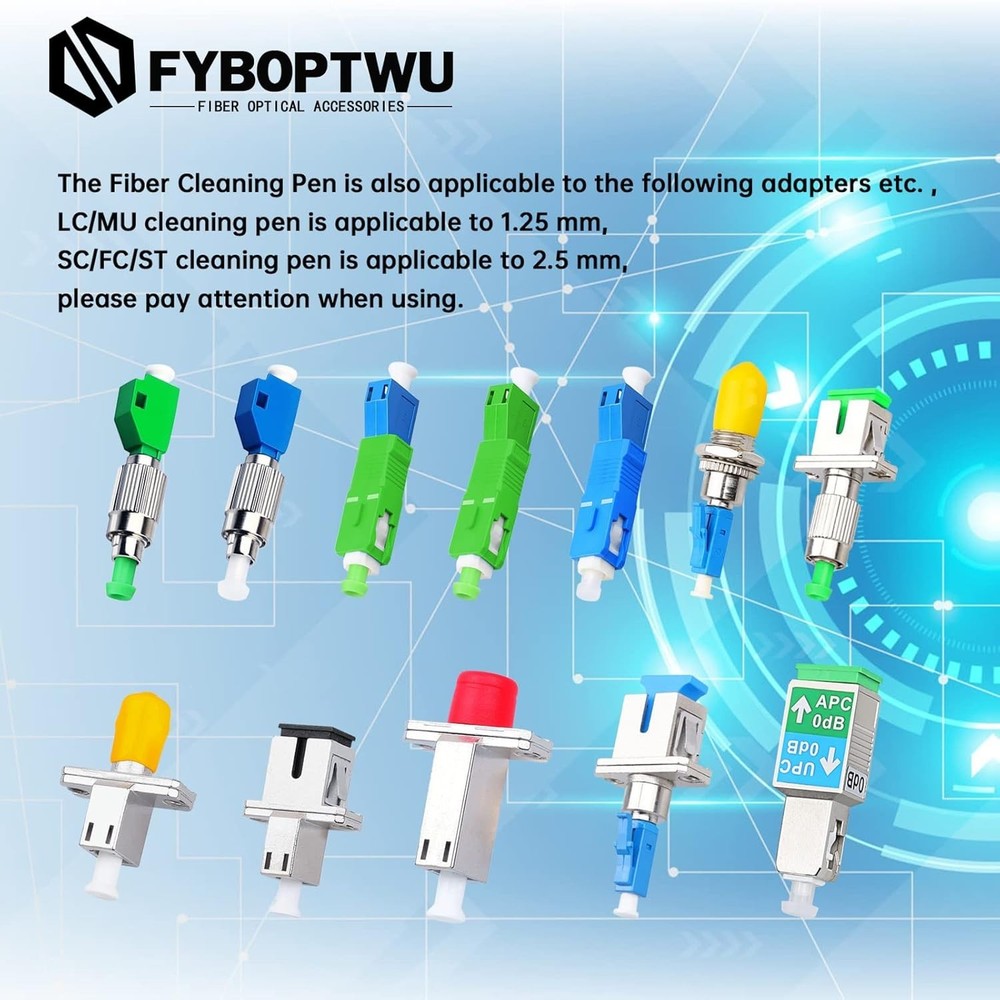 Optical Connector Cleaner Tools with Extendable Tips for Easy Use