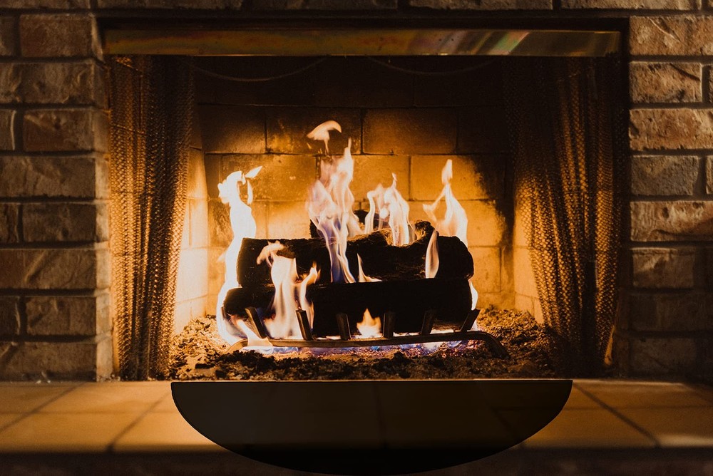 63″x37″ Extra Large Half Round Fireproof 3'1" x 5'3" (Semicircular), Black