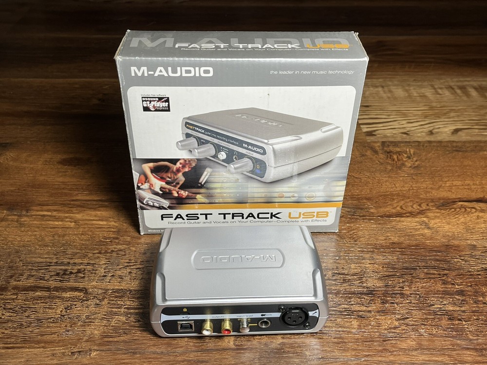 M-Audio Fast Track USB Mac or Windows WORKING COMPLETE