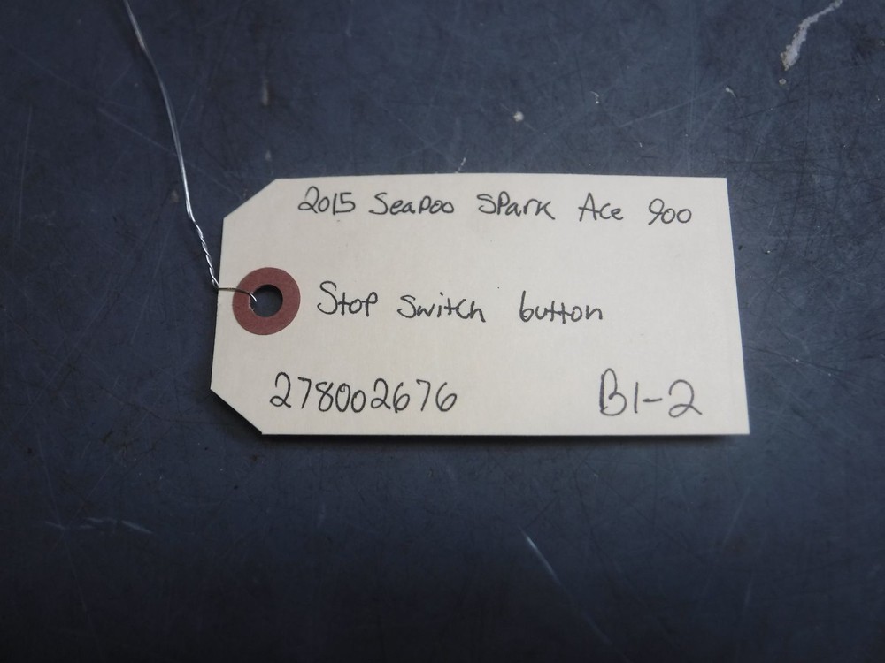 2015 SEADOO SPARK ACE 900 STOP SWITCH BUTTON OEM 278002676