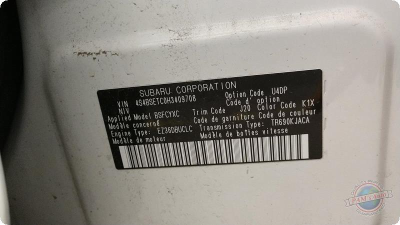 Used A/C Selector Switch fits: 2017 Subaru Legacy automatic temperature control