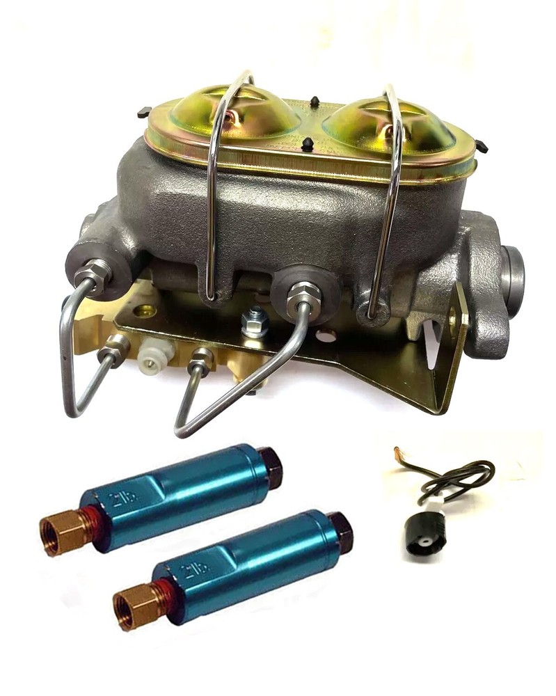 1-1/8" Bore Master Cylinder w/ Proportioning Valve Under Floor Mount Disc Disc