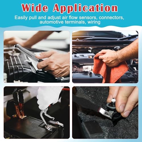 4PCS Electrical Disconnect Pliers, Straight and 60°Electrical Connector
