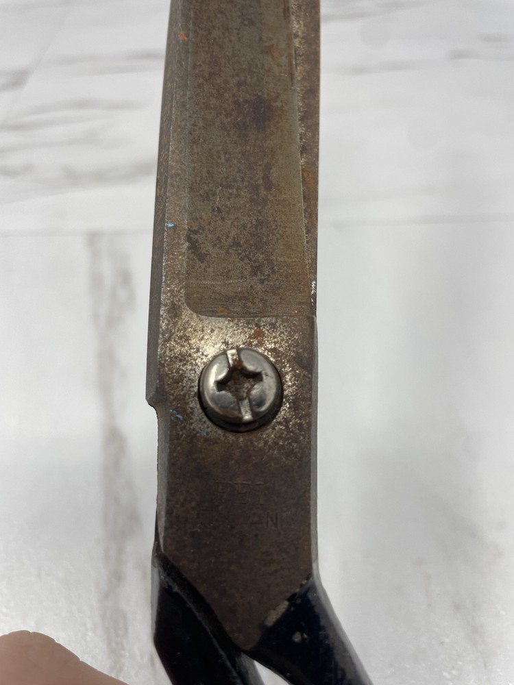 Vintage 10" Scissors marked FE1 Rough Condition