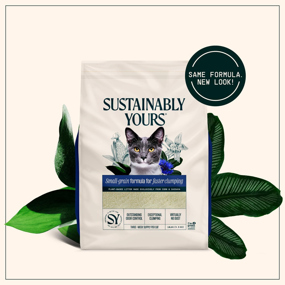 Natural Cat Litter, Small-Grain Formula, Exceptional Clumping & Odor Control, Vi