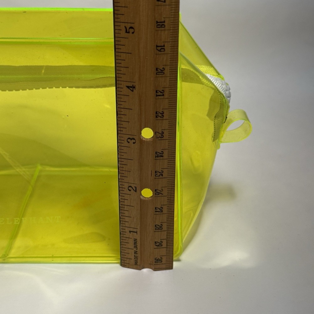 Drunk Elephant Makeup Bag Dop Kit Translucent Neon Yellow