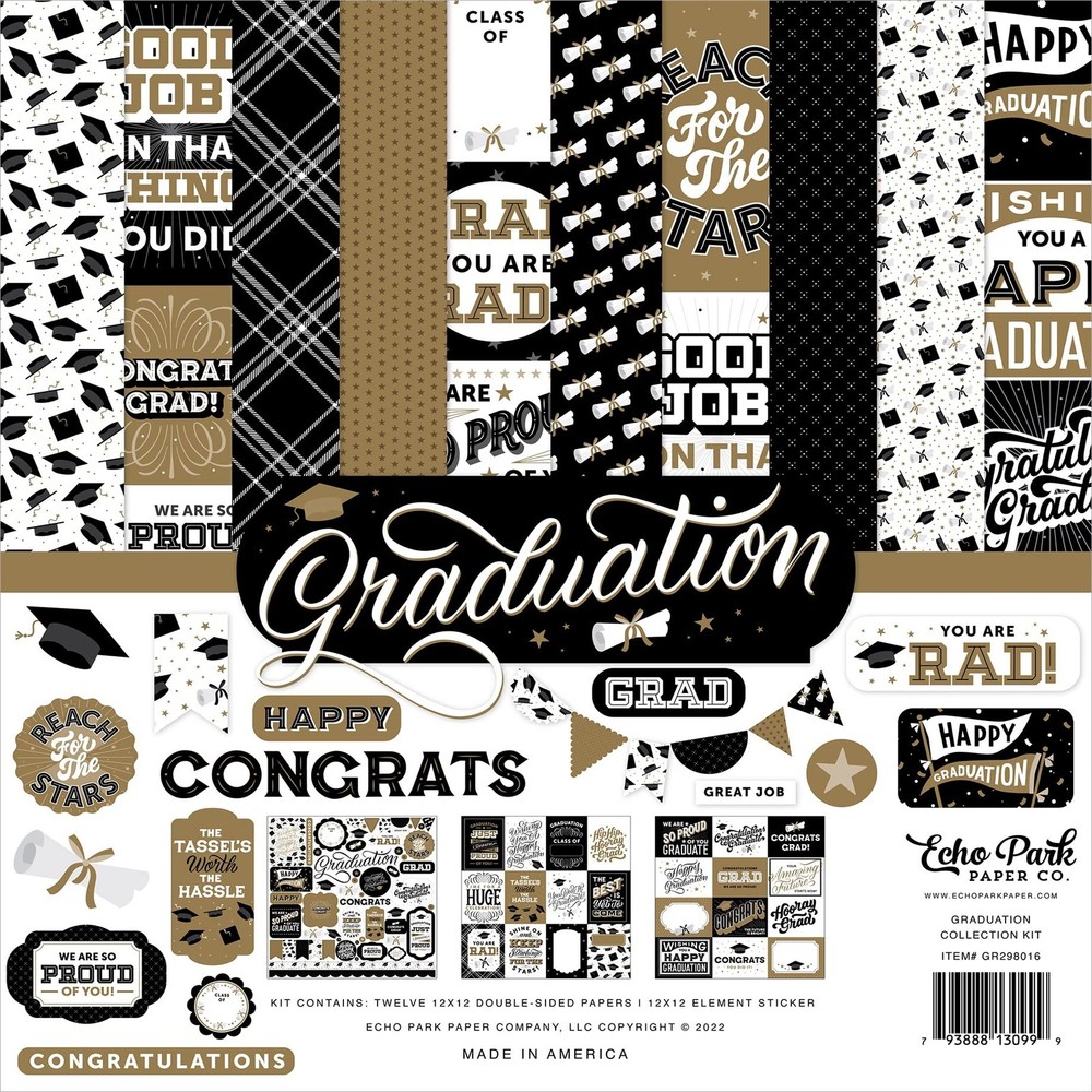Echo Park Collection Kit 12"X12" - Graduation