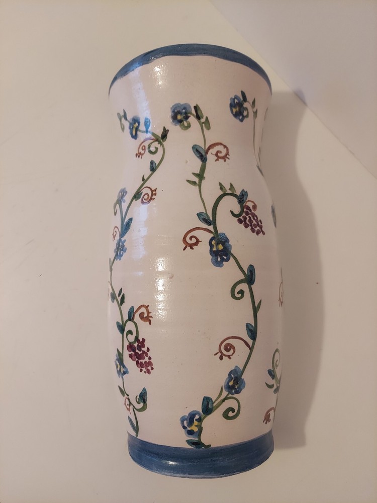 Handmade Ceramic Wall Pocket Slab Built Planter Signed
