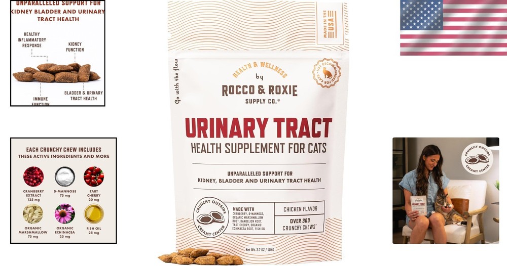 Chicken-Flavored Cat Urinary Tract Support Chews - Vet-Recommended Formula