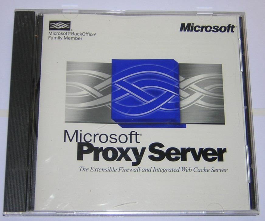 Microsoft Proxy Server 2.0 Firewall and Web Cache Windows NT CD-ROM (1997) w/Key