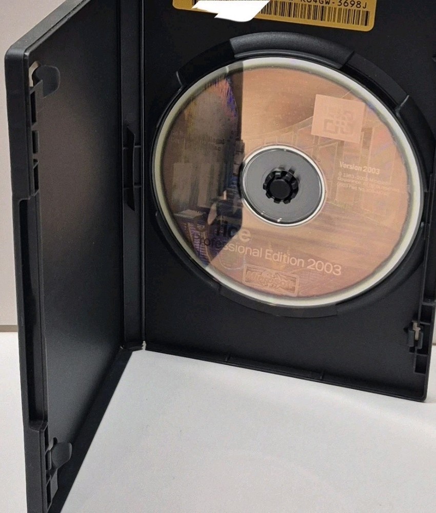 Microsoft Office Professional Edition 2003 CD w/Contact Mgr & Key Tested