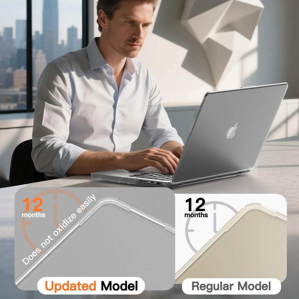 PC+TPU Matte Protective Case Cover for MacBook Pro 14" M5/M4/M3/M2/M1 Pro Max