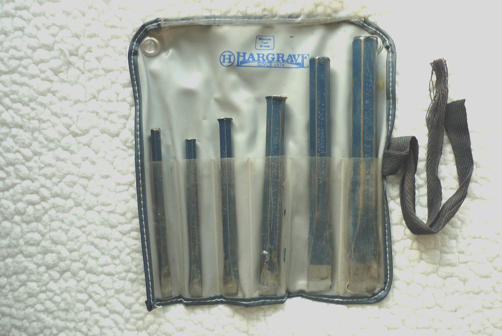 Vintage Hargrave cold Chisel Set 6 Pcs