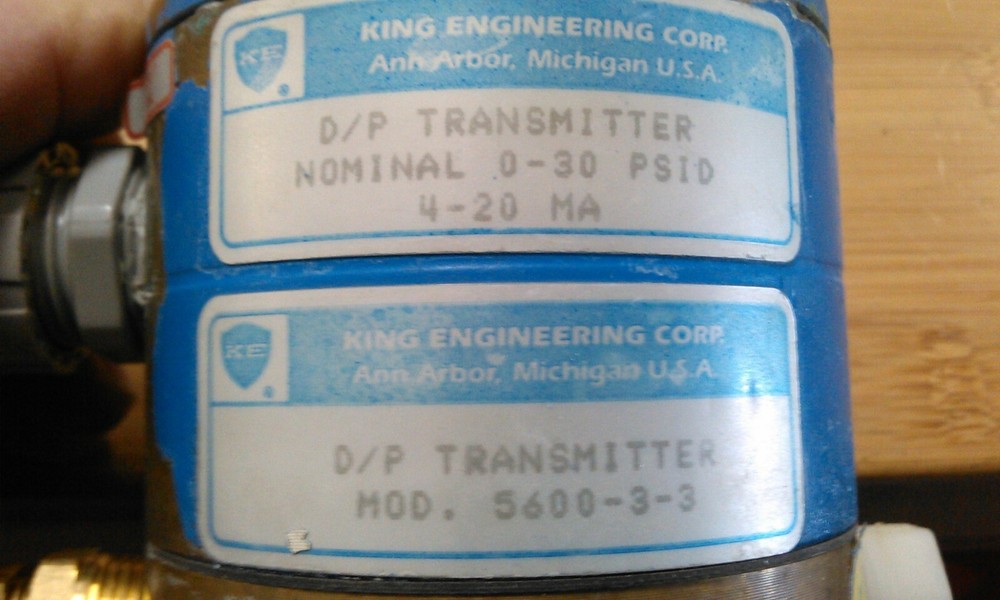 KING 5600-3-3 DP TRANSMITTER,, 30 PSI W/POLYFLO