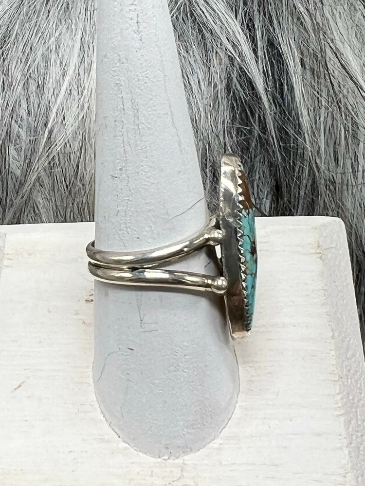 #8 TURQUOISE ~ STERLING SILVER ~ RING (9)