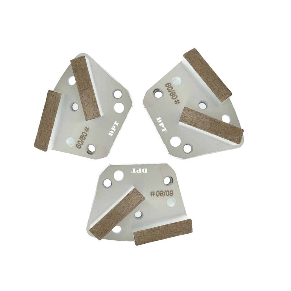 3 Pack Bolt on Diamond Grinding Discs for Floor Grinders Hard Concrete Surface